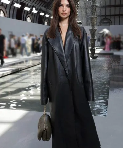 Fashion Emily Ratajkowski Trench Coat