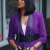Strength Of A Woman Ajiona Alexus Purple Blazer