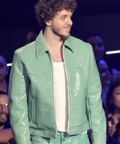 Jack Harlow Green Leather Jacket