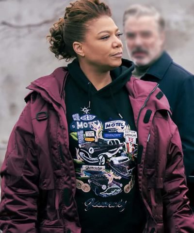 Queen Latifah Burgundy Jacket