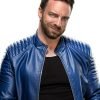 LA Knight Blue Leather Jacket