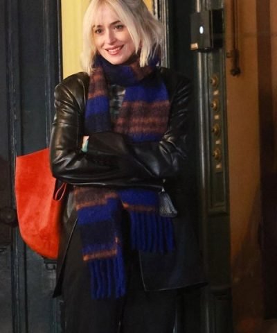 Girlie Black Leather Coat