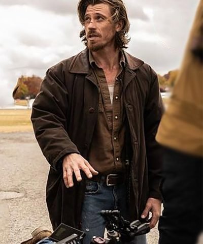 Garrett Hedlund 2023 Brown Coat