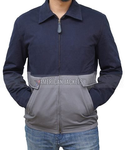 Jim Parsons Blue and Grey Jacket