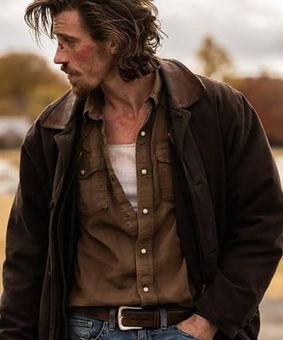 Garrett Hedlund Desperation Road 2023 Brown Coat