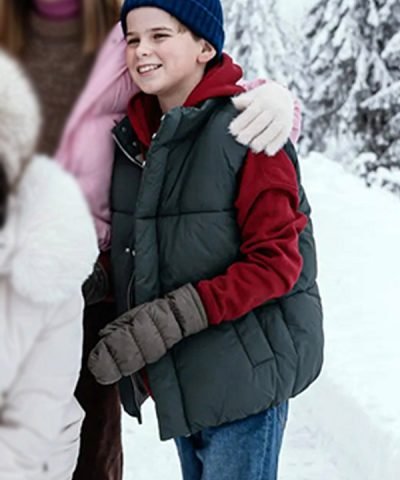 Lucas Grey Puffer Vest