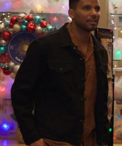 Under The Christmas Sky 2023 Andy Black Cotton Jacket