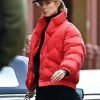 Princess Diana The Crown S05 Red Puffer Jacket