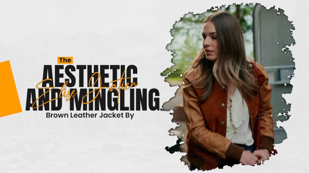 Brown Leather Jacket By Elise Gatien