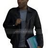 Brassic 2023 Anthony Welsh Black Quilted Leather Jacket