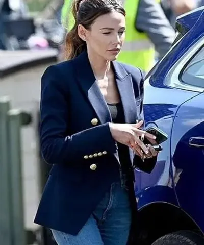 Michelle Keegan Fool Me Once Blue Blazer