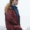 Shetland S07 Meg Pattison Maroon Jacket