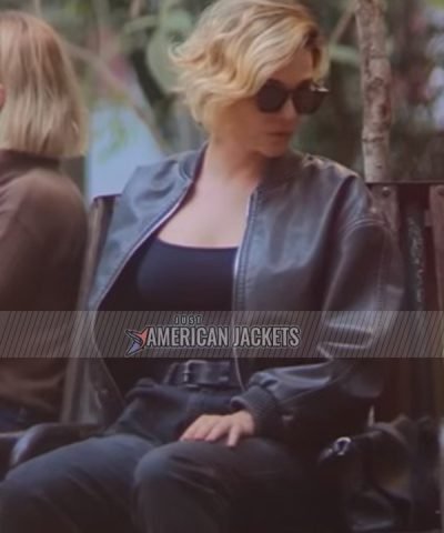 Tainá Müller Good Morning Verônica Black Leather Jacket