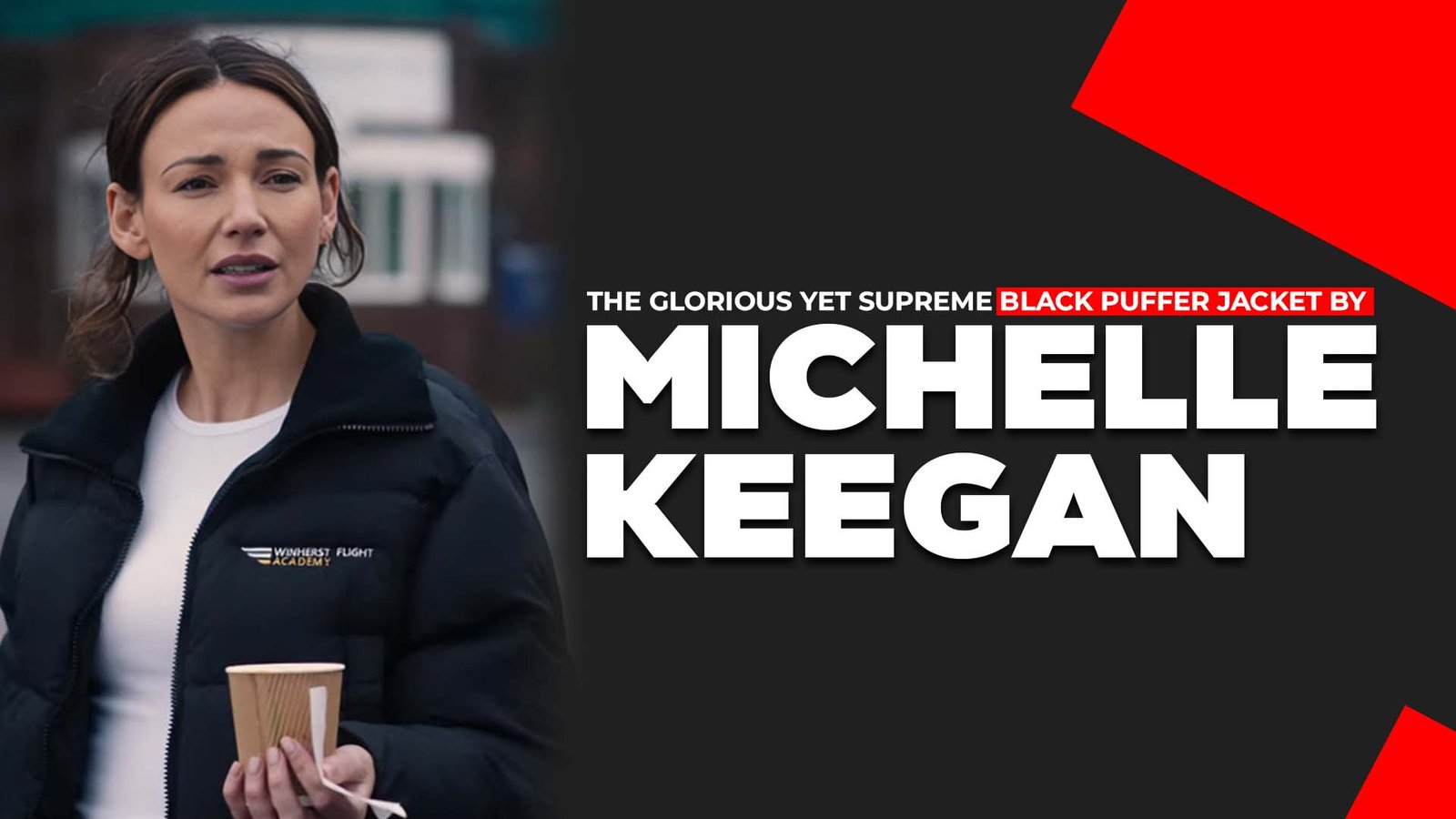 Fool Me Once Wardrobe Black Puffer Jacket By Michelle Keegan