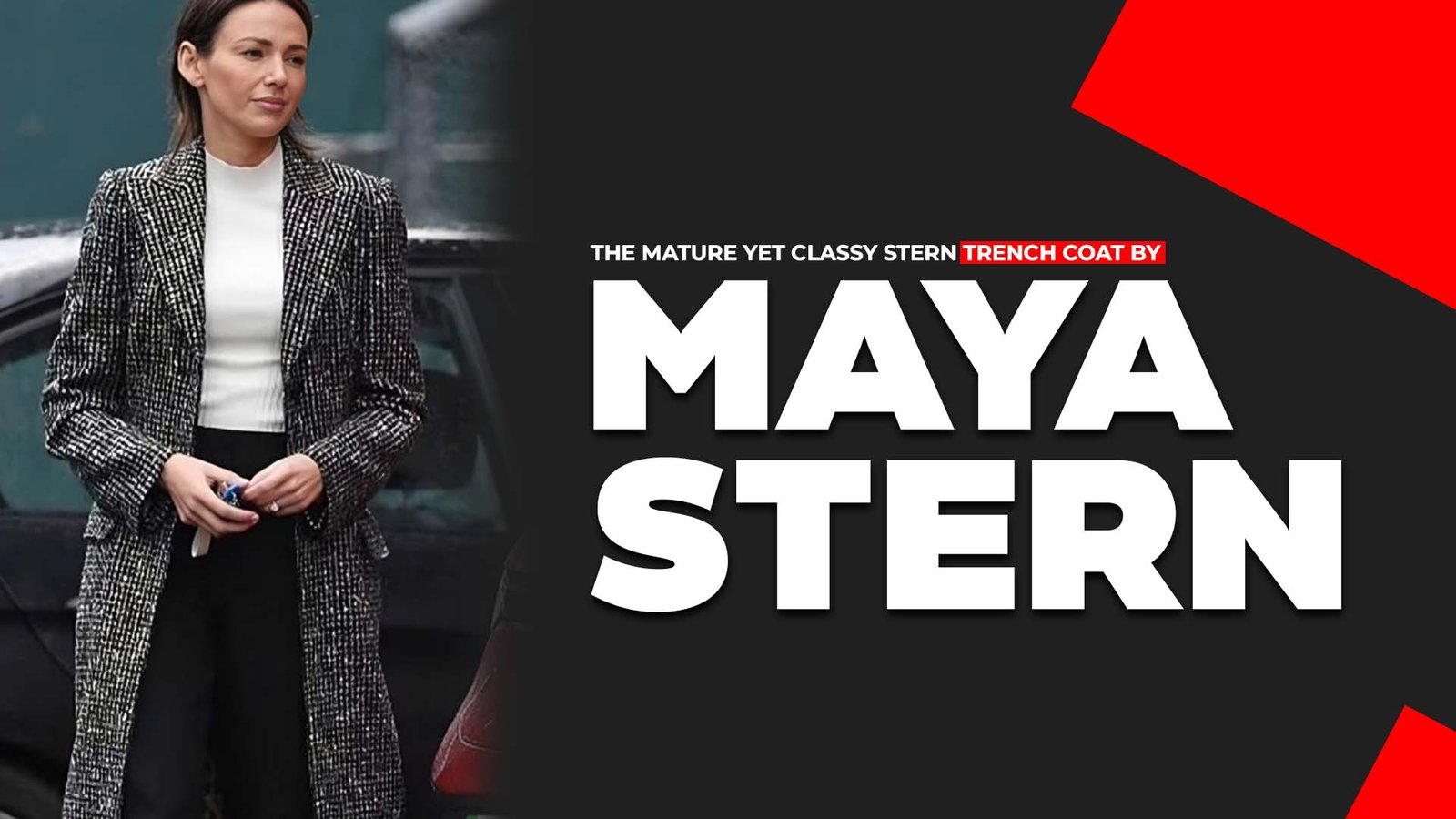 The Mature Yet Classy Stern Trench Coat By Maya Stern