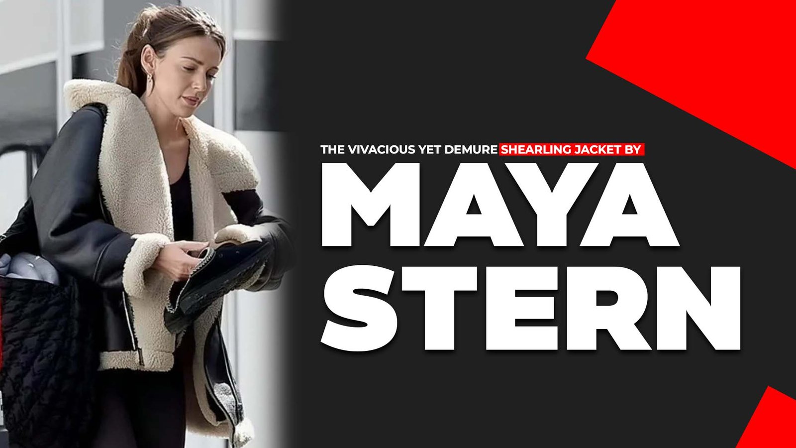 Fool Me Once Shearling Jacket By Maya Stern