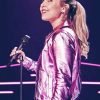 Taylor Tomlinson Have It All 2023 Pink Leather Jacket