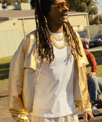 The Underdoggs Snoop Dogg Head Coach Golden Jacket