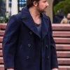 Atlas Corrigan It Ends With Us 2024 Blue Wool Coat