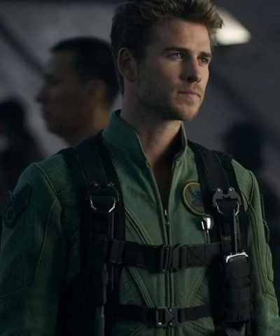 Land of Bad 2024 Liam Hemsworth Green Jumpsuit