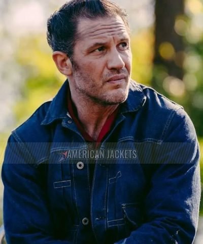 Tom Hardy The Bikeriders 2024 Johnny Blue Jacket