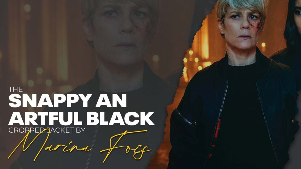 TV Series Furies Marina Foïs Black Cropped Jacket