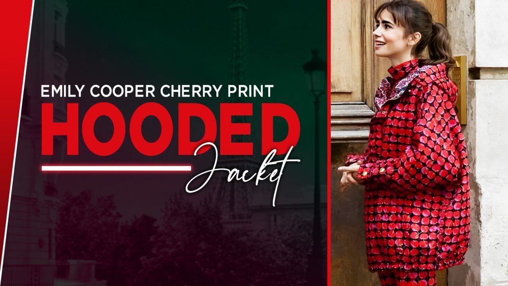 Emily Cooper Cherry Print Hooded jacket