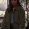 Nyla Harper The Rookie S06 Green Bomber Jacket