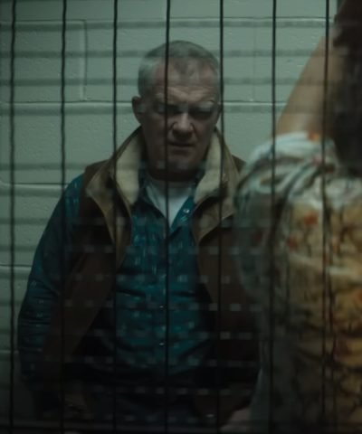 Trigger Warning 2024 Anthony Michael Hall Brown Vest