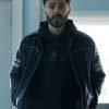 Movie The Instigators 2024 Casey Affleck Black Leather Jacket
