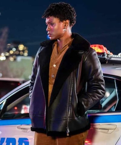 TV Series FBI 2024 Katherine Renee Kane Black Shearling Leather Jacket