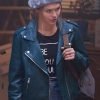 Maddie Tipline Mysteries Dial 1 For Murder 2024 Holland Roden Green Leather Jacket