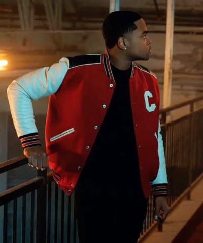 Power Book II Ghost 2024 Tariq St. Patrick Red Varsity Jacket