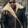 The Equalizer TV Series 2024 Harry Keshegian Black Shearling Leather Jacket