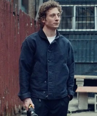 Jeremy Allen White The Bear TV Series 2024 Carmen Berzatto Blue Cotton Jacket