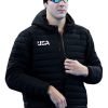 Jack Alexy Team USA Black Puffer Hooded Jacket