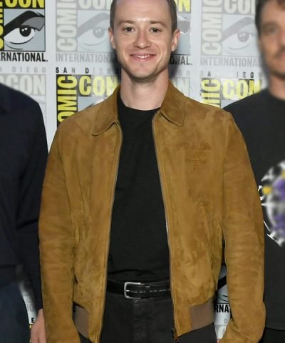 Movie The Fantastic Four First Steps 2025 Johnny Storm Brown Leather Jacket