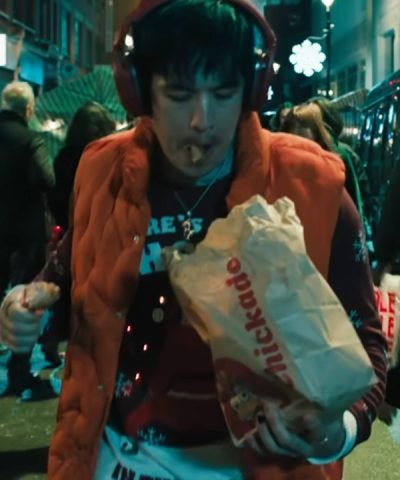 Slow Horses TV Series 2024 Christopher Chung Orange Puffer Vest