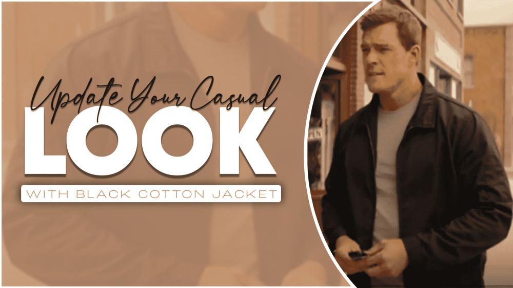 Update Your Casual Look with Black Cotton Jacket