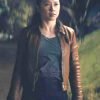 3 Body Problem 2024 Jin Cheng Brown Leather Jacket