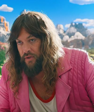 A Minecraft Movie 2025 Garrett Garrison Pink Fringe Leather Jacket