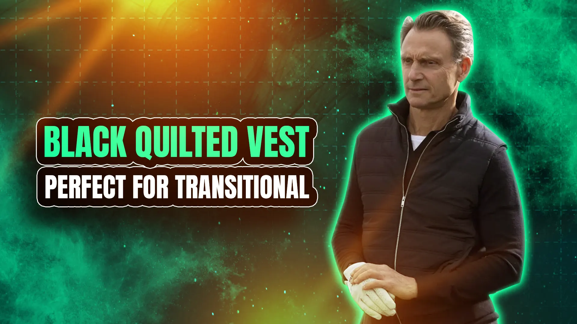 Black Quilted Vest - Perfect for Transitional