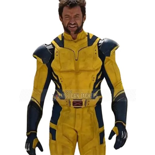Hugh Jackman Deadpool 3 Funny Male Halloween Costumes Leather Jacket