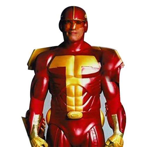 Jingle All the Way Turbo Man Funny Male Halloween Costumes Leather Jacket