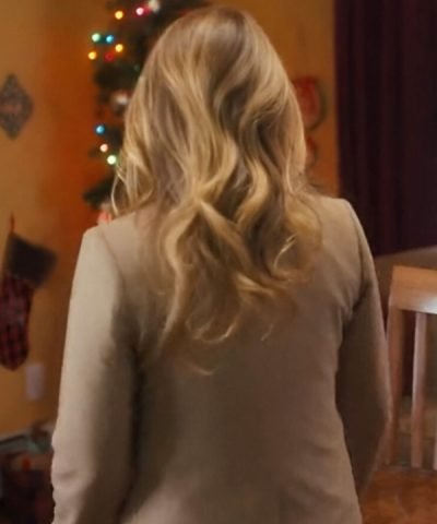 Katie Leclerc A Very Vermont Christmas 2024 Brown Blazer