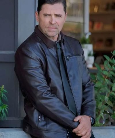 Kavan Smith Nelly Knows Mysteries A Fatal Engagement 2024 Brown Jacket