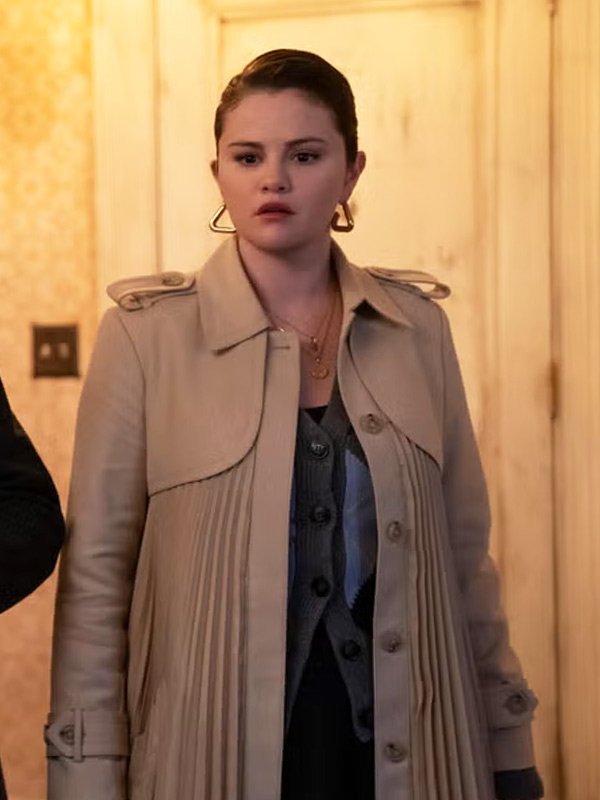 Only Murders In The Building 2024 Mabel Mora Beige Trench Coat TV Series Only Murders In The Building 2024 Mabel Mora Beige Trench Coat