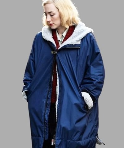 Blitz 2024 Rita Blue Shearling Hooded Jacket