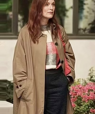 Movie The Room Next Door 2024 Ingrid Brown Trench Coat