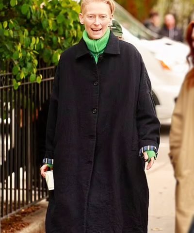 Movie The Room Next Door 2024 Martha Black Trench Coat